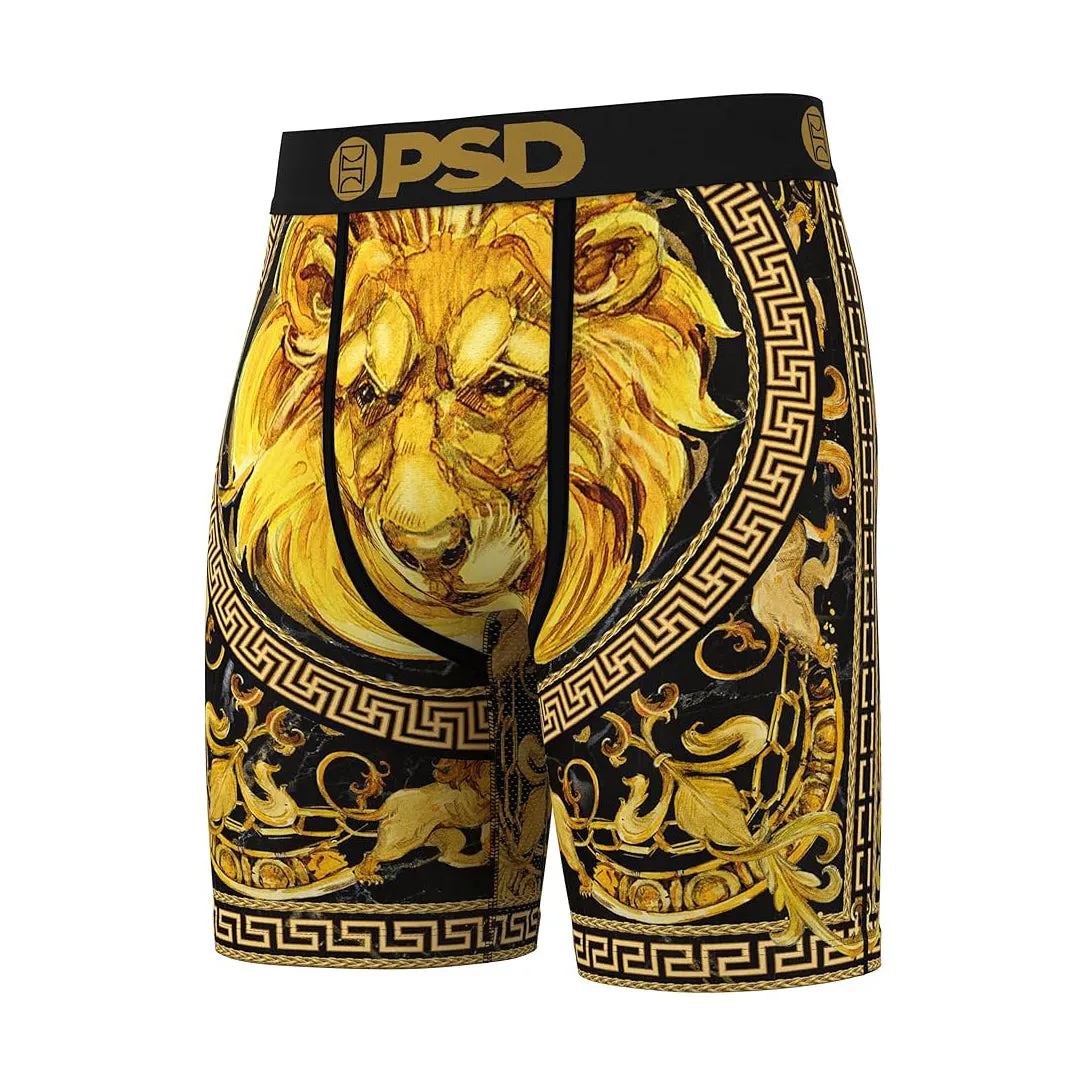 PSD Men's Multicolor Greek Gold Boxer Briefs Small Underwear - 324180050-MUL-S