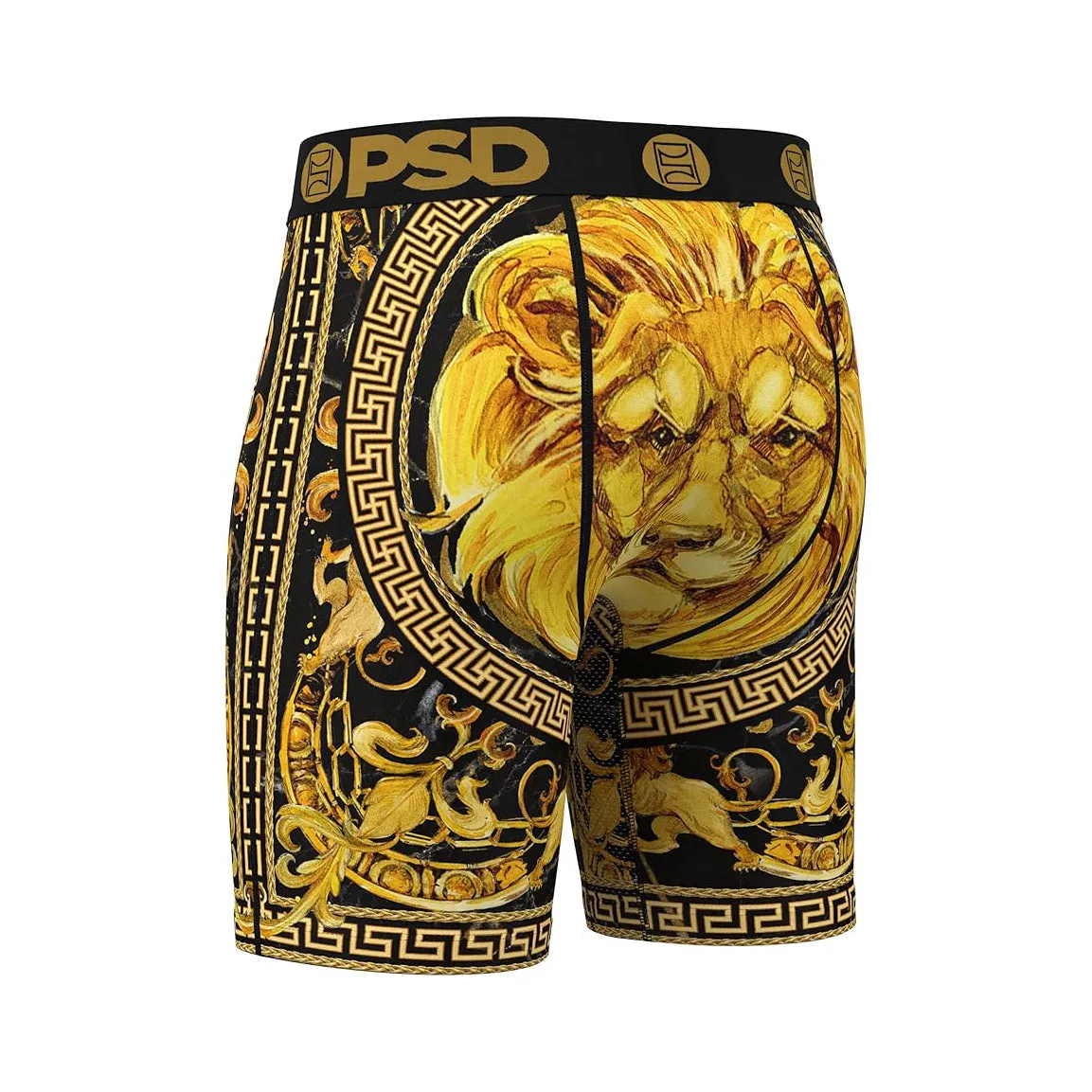 PSD Men's Multicolor Greek Gold Boxer Briefs Small Underwear - 324180050-MUL-S