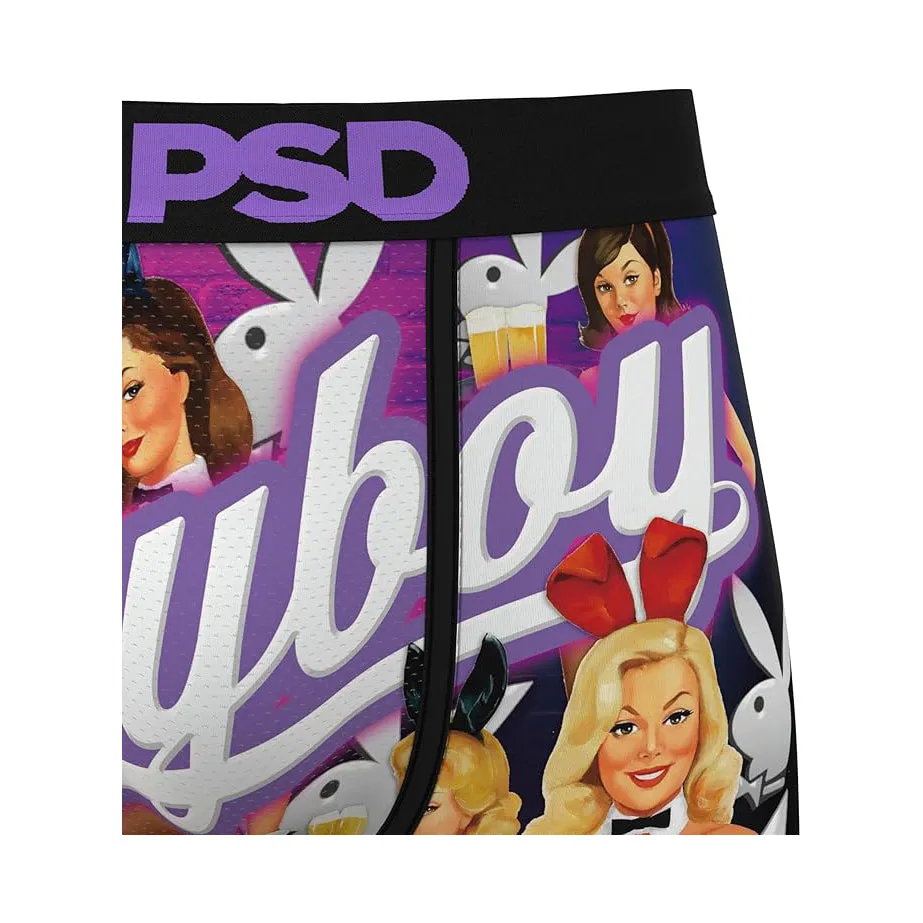 PSD Men's Multicolor Playboy Boxer Briefs Medium Underwear (Knit) - 424180002-MUL-M