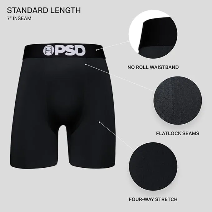 PSD Men's Multicolor Rich Drip 3-Pack Boxer Briefs Large Underwear - 323180185-MUL-L