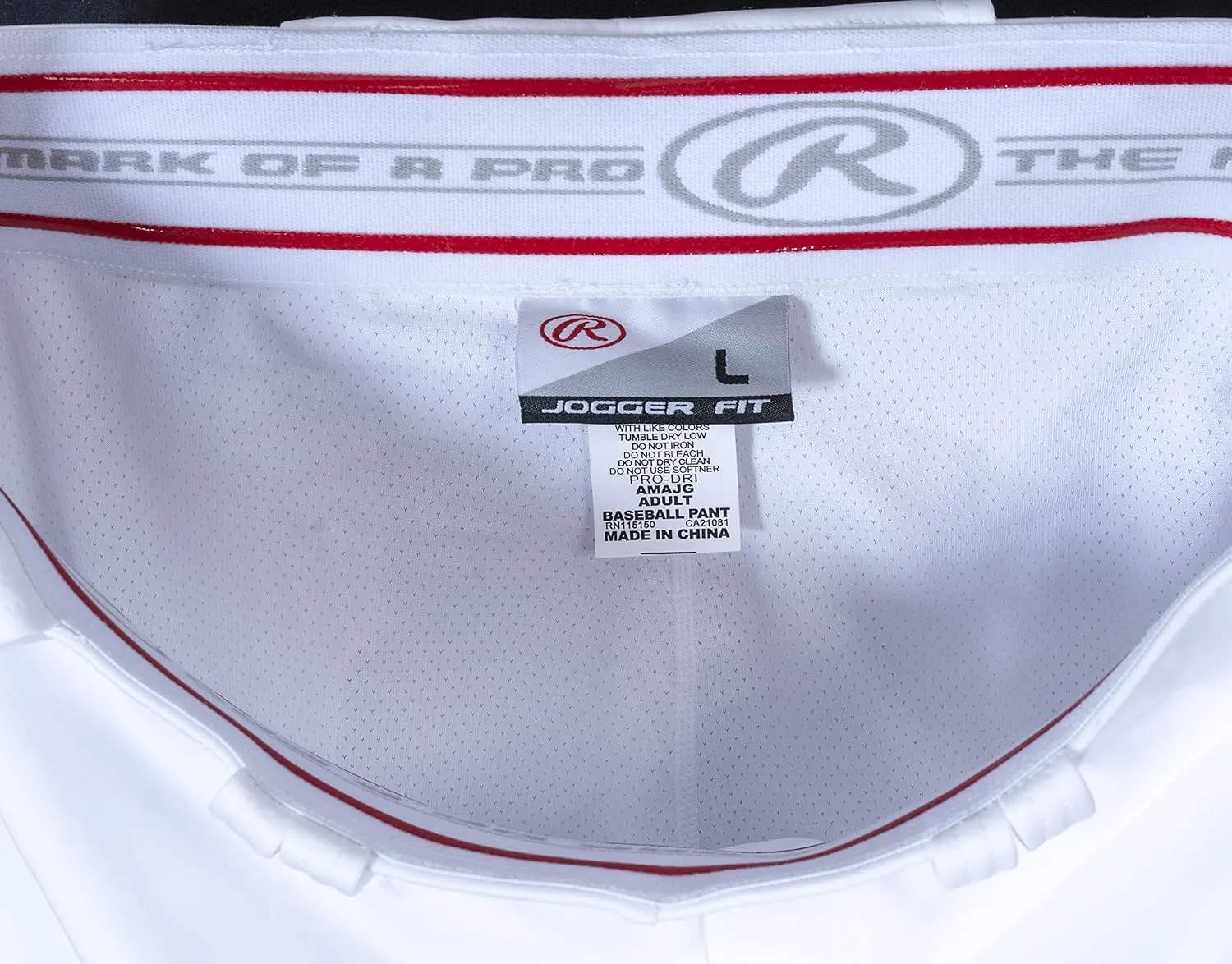 Rawlings Men's Pro 150 Series Baseball Pant | Jogger Fit | Adult Sizes | Solid & Piped Options