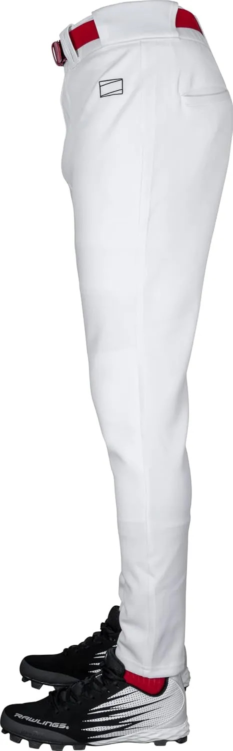 Rawlings Men's Pro 150 Series Baseball Pant | Jogger Fit | Adult Sizes | Solid & Piped Options