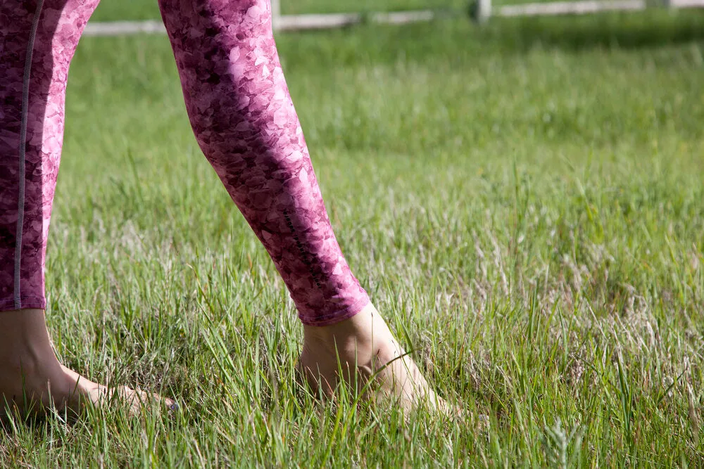 Red Crystal High Waist Yoga Leggings