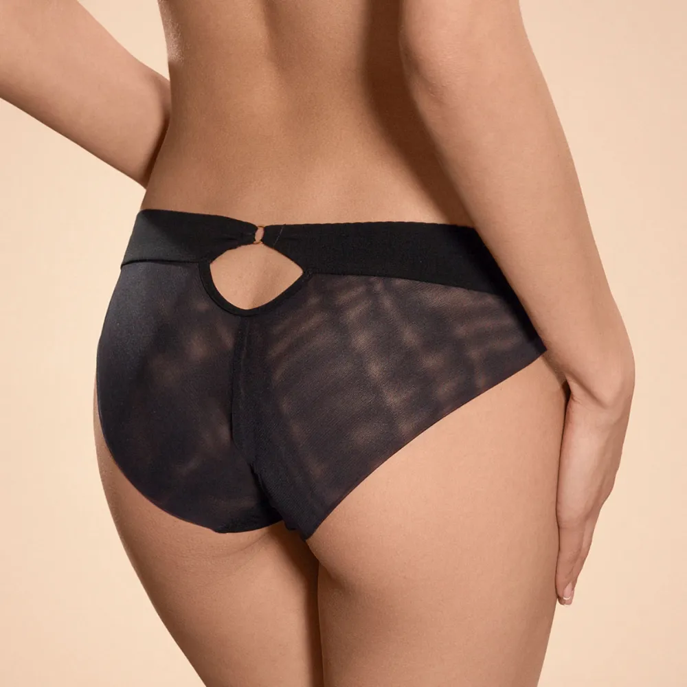 Sheer Mesh Peek A Boo Bikini Panty Ajour Folies Bergere