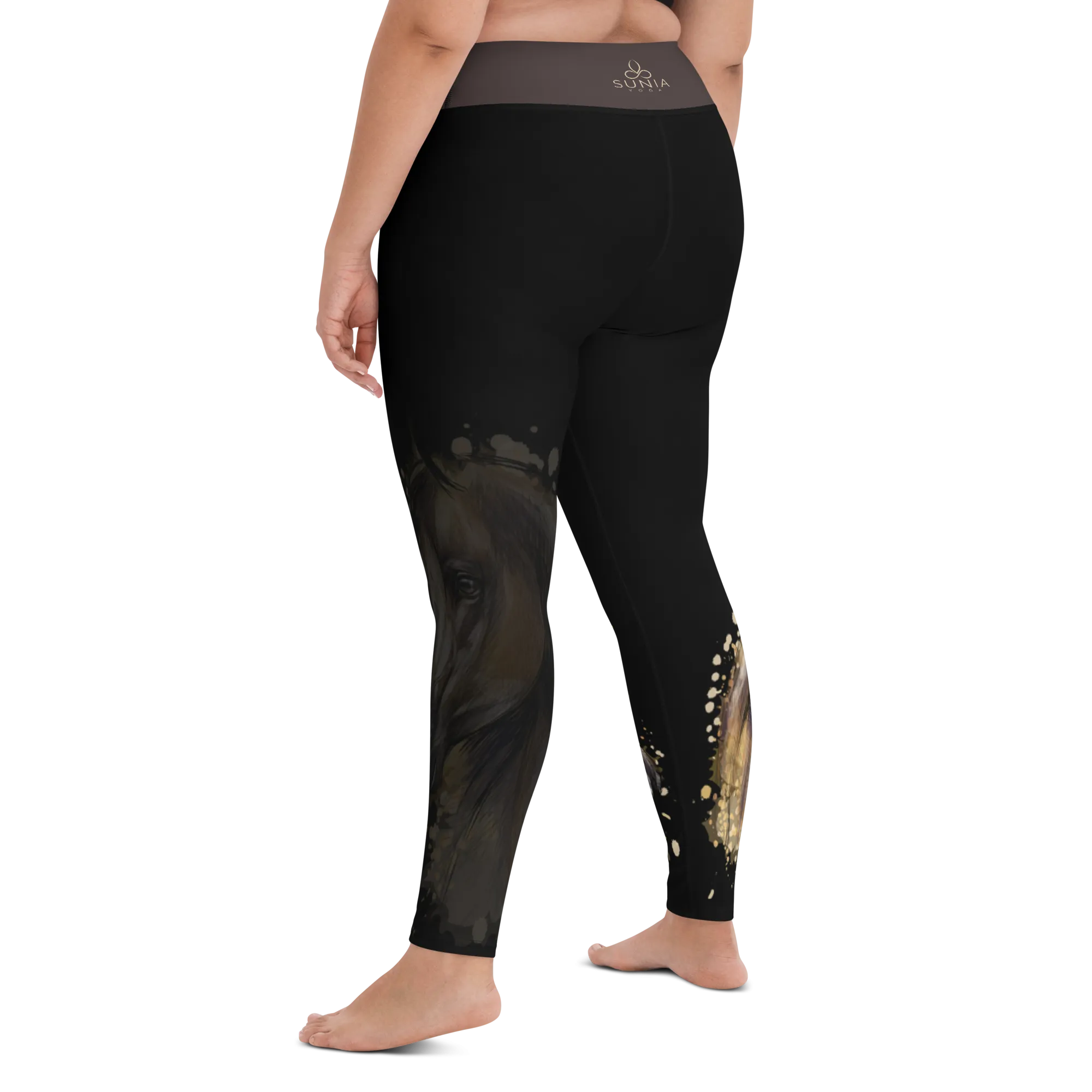 Silhouette Horse Yoga Leggings