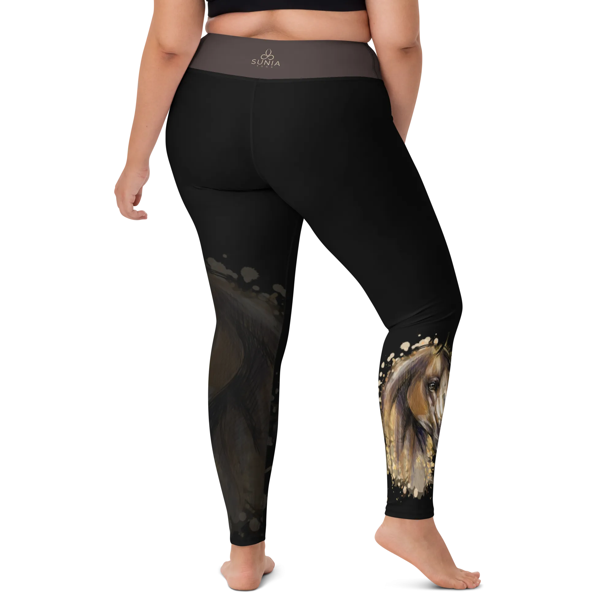 Silhouette Horse Yoga Leggings