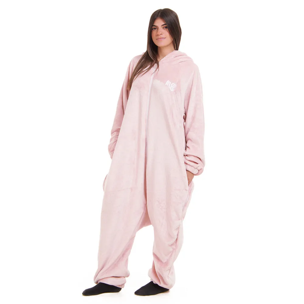 Snuggs Blanket Onesie Dusty Rose