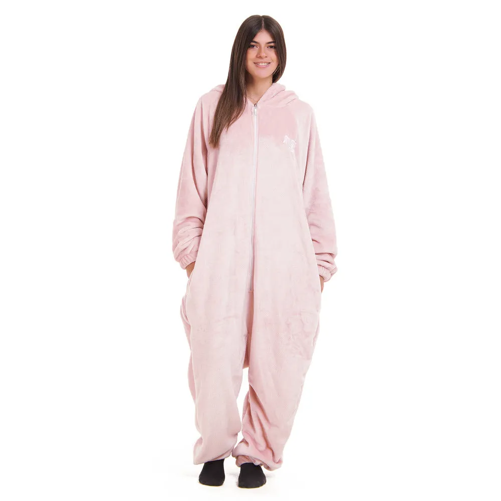 Snuggs Blanket Onesie Dusty Rose