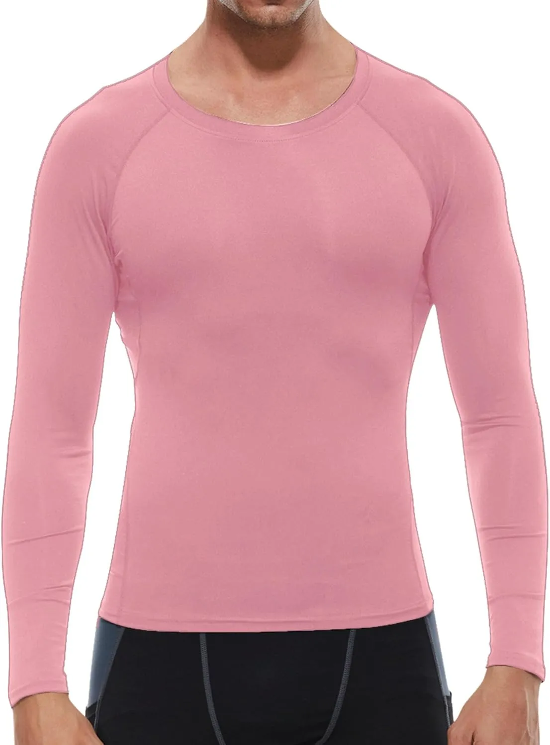 SPVISE 1 or 3 Pack Men's Compression Shirts Long Sleeve Workout Gym T-Shirt Running Top Cool Dry Sports Baselayer Undershirts