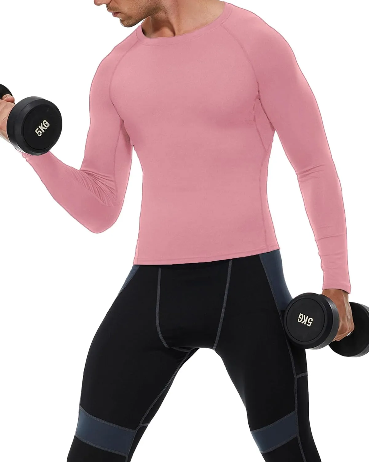 SPVISE 1 or 3 Pack Men's Compression Shirts Long Sleeve Workout Gym T-Shirt Running Top Cool Dry Sports Baselayer Undershirts