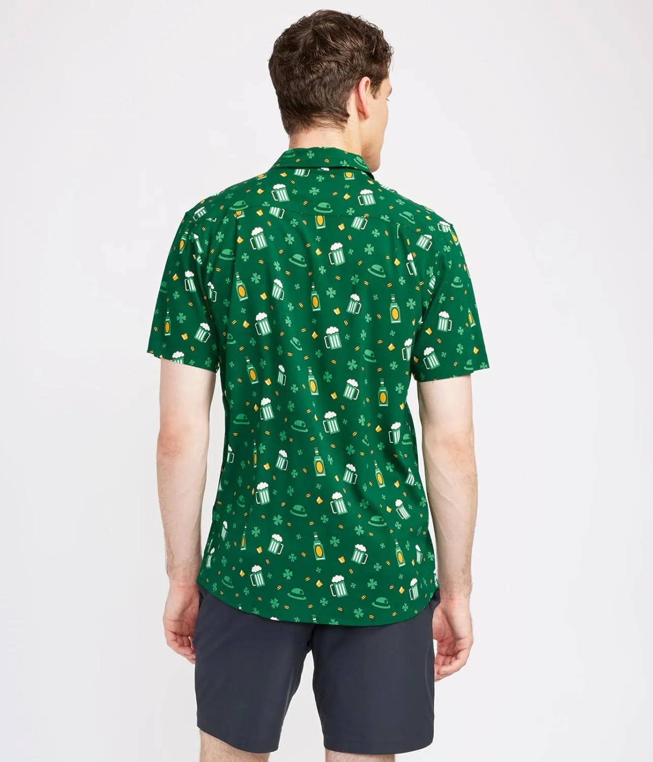 Tipsy Elves Button Down Shirts for Men - Valentines Day, Mardi Gras and St Patricks Day Mens Button Ups