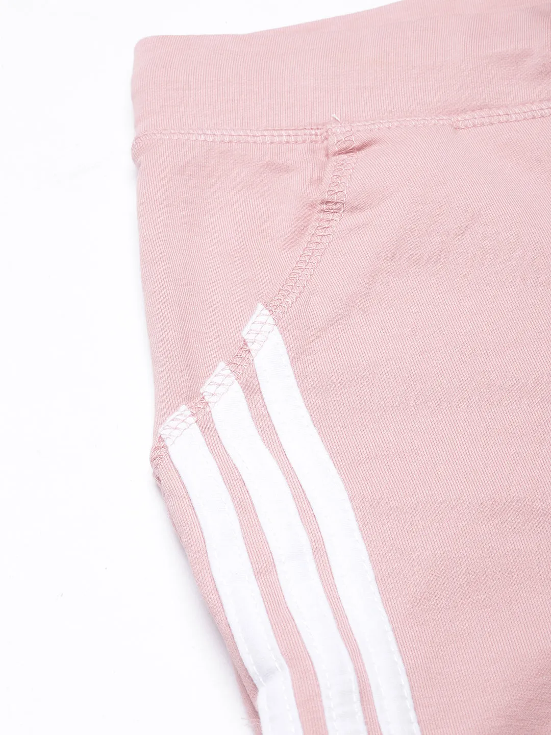 Women Solid Slim Fit Peach Track Pant