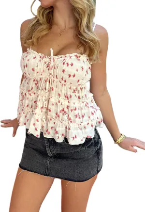 Women Y2k Sequin Sparkly Cami Top Sleeveless Backless Flowy Glitter Crop Tank Top Summer Party Streetwear