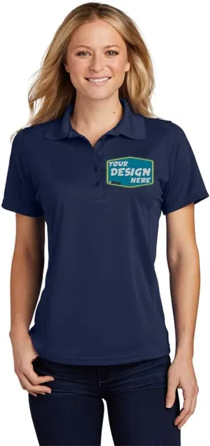 Women's Custom Polo Shirts - Breathable, Lightweight & Embroidered