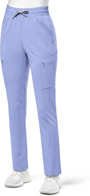 WonderWink Women's High Waist Slim Leg Scrub Pant